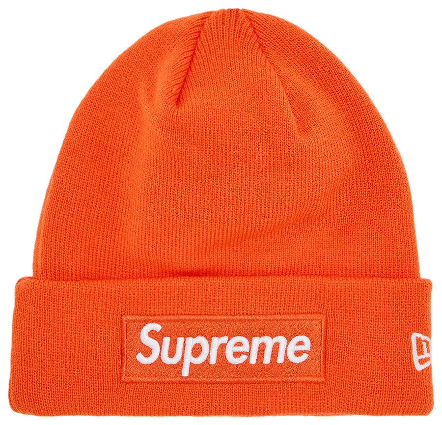 Supreme x New Era Box Logo Beanie 'Dark Orange'