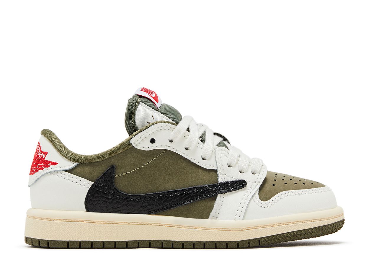 Jordan 1 Retro Low OG SP 'Travis Scott Medium Olive' (PS)