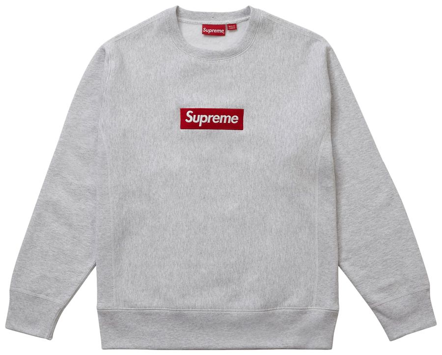 Supreme Box Logo Crewneck 'Ash Grey'