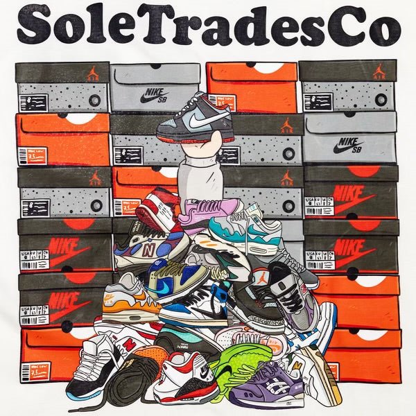 SoleTradesCo Merch White T-shirt - SoleTradesCo